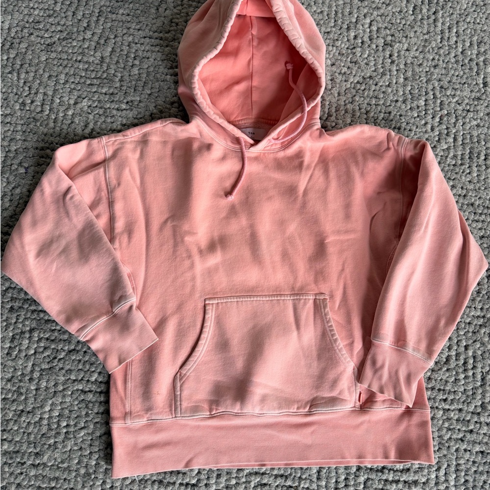 Aritzia Peach Cotton Hoodie